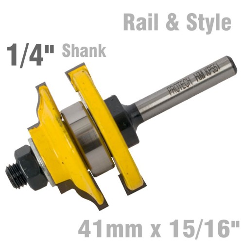 RAIL & STYLE OGEE RAIL & STYLE 41MM X 15/16" 1/4" SHANK