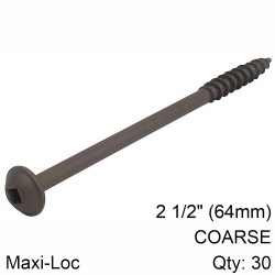 KREG HD PROTEC KOTE POCKET HOLE SCREWS 64MM 2.50" #14 COARSE THREAD MX