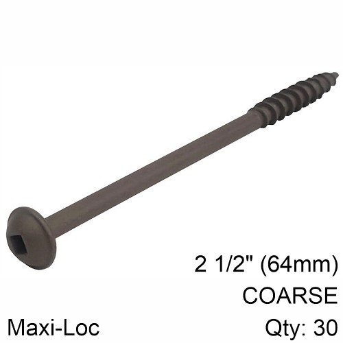 KREG HD PROTEC KOTE POCKET HOLE SCREWS 64MM 2.50" #14 COARSE THREAD MX KREG HD PROTEC KOTE POCKET HOLE SCREWS 64MM 2.50" #14 COARSE THREAD MX