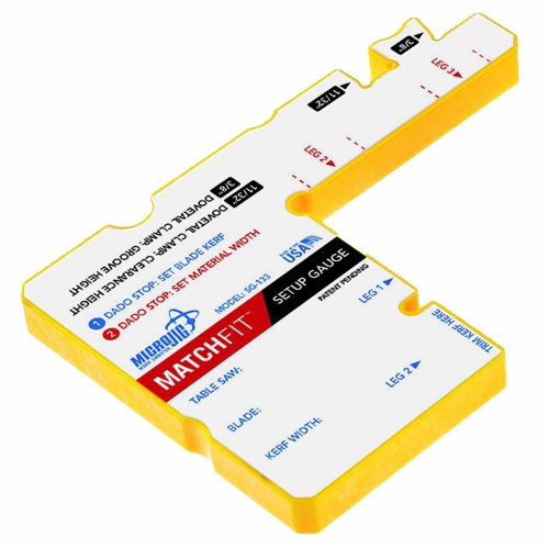 MICROJIG MATCHFIT SET UP GAUGE MICROJIG MATCHFIT SET UP GAUGE