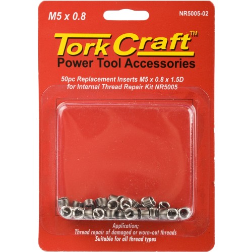THREAD REPAIR KIT M5 X 0.8 X 1.5D REPL. INSERTS FOR NR5005