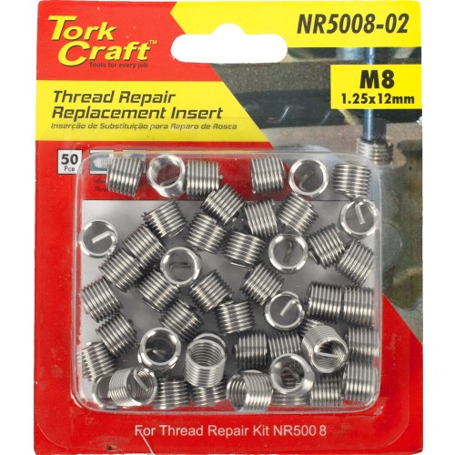 THREAD REPAIR KIT M8 X 1.25 X 1.5D REPL. INSERTS FOR NR5008