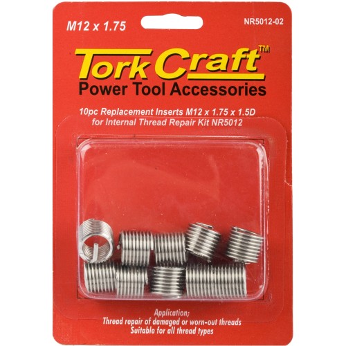 THREAD REPAIR KIT M12 X 1.75 X 1.5D REPL. INSERTS FOR NR5012