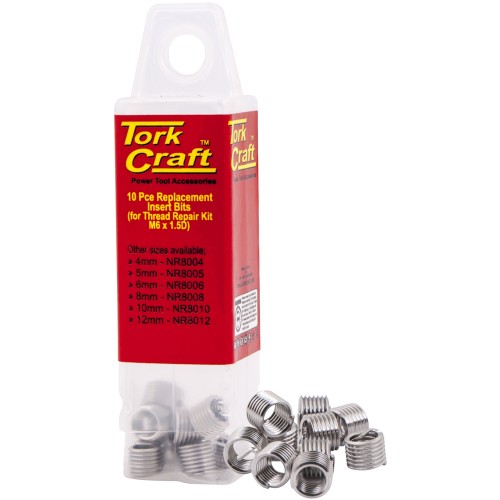 THREAD REPAIR KIT M6 X 1.5D REPLACEMENT INSERTS 10PCE