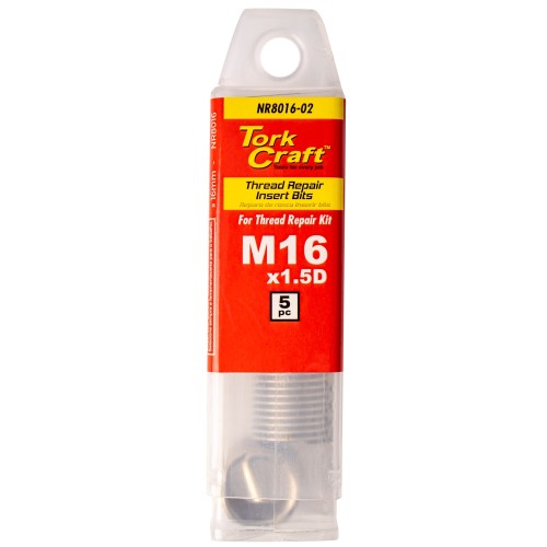 THREAD REPAIR KIT M16 X 1.5D REPLACEMENT INSERTS 5PCE