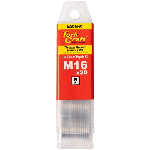 THREAD REPAIR KIT M16 X 2D REPLACEMENT INSERTS 5PCE