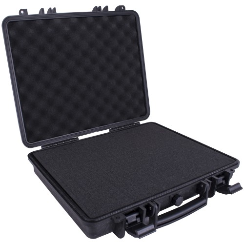 HARD CASE 417X364X104MM OD WITH FOAM BLK WATER & DUST PROOF FOR LAPTOP