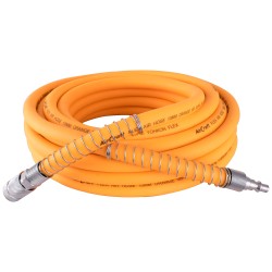 FLEX AIR HOSE KIT 10MM X 10M ORANGE W/QUICK COUPLER & CONNECTOR YOHKO FLEX AIR HOSE KIT 10MM X 10M ORANGE W/QUICK COUPLER & CONNECTOR YOHKO