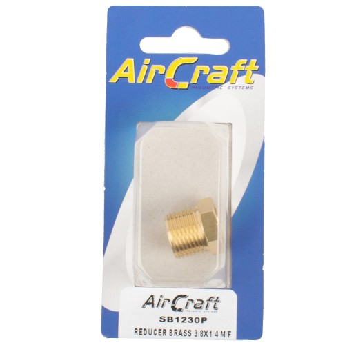REDUCER BRASS 3/8X1/4 M/F CONICAL 1PC PACK