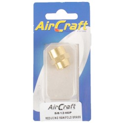 REDUCING MANIFOLD BRASS 1/8X1/4 F/F 1PC PACK REDUCING MANIFOLD BRASS 1/8X1/4 F/F 1PC PACK