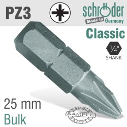 POZI.NO.3X25MM CLASSIC BIT BULK POZI.NO.3X25MM CLASSIC BIT BULK