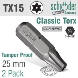 TORX TAMPER RESIST T15H 2CD TORX TAMPER RESIST T15H 2CD