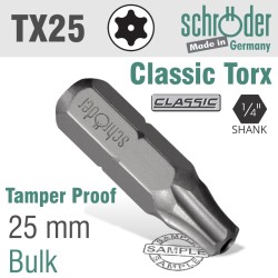 TORX TAMPER RESIST T25H X 25MM TORX TAMPER RESIST T25H X 25MM