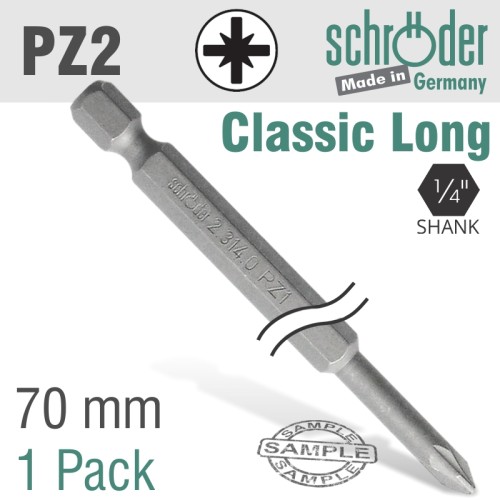 POZI.NO.2 70MM POWER BIT 1CD