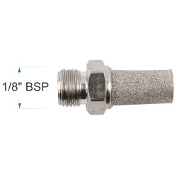 MUFFLER METAL CONICAL 1/8" MALE MUFFLER METAL CONICAL 1/8" MALE