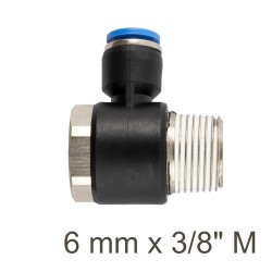 SWIVEL ELBOW PU 6MM X 3/8" M SWIVEL ELBOW PU 6MM X 3/8" M