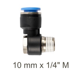 SWIVEL ELBOW PU 10MM X 1/4" M SWIVEL ELBOW PU 10MM X 1/4" M