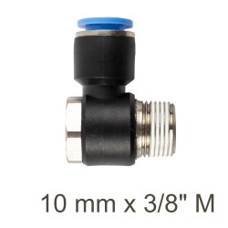 SWIVEL ELBOW PU 10MM X 3/8" M SWIVEL ELBOW PU 10MM X 3/8" M