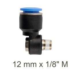 SWIVEL ELBOW PU 12MM X 1/8" M SWIVEL ELBOW PU 12MM X 1/8" M