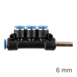INSERT MANIFOLD SIDE 4-PORT PU 6MM INSERT MANIFOLD SIDE 4-PORT PU 6MM
