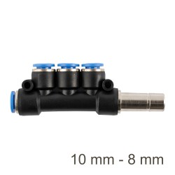 RED. INSERT MANIFOLD SIDE 4-PORT PU 10MM - 8MM RED. INSERT MANIFOLD SIDE 4-PORT PU 10MM - 8MM