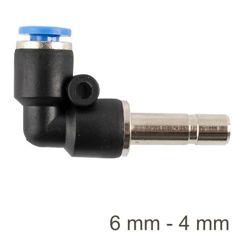 RED. INSERT ELBOW PU 6MM - 4MM