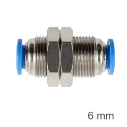 METAL BULKHEAD STR. CONNECTOR 6MM METAL BULKHEAD STR. CONNECTOR 6MM