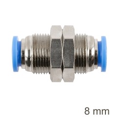 METAL BULKHEAD STR. CONNECTOR 8MM METAL BULKHEAD STR. CONNECTOR 8MM