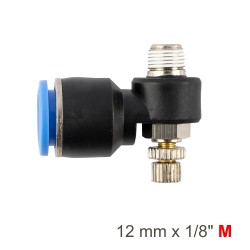 FLOW CONTROL SWIV. ELBOW PU 12MM X 1/8" M FLOW CONTROL SWIV. ELBOW PU 12MM X 1/8" M