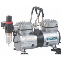 COMPRESSOR FOR AIRBRUSH 2CYL W/REG.& FILTER COMPRESSOR FOR AIRBRUSH 2CYL W/REG.& FILTER