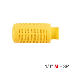 PLASTIC BREATHER SILENCER 1/4" M ORANGE PLASTIC BREATHER SILENCER 1/4" M ORANGE