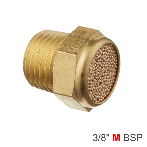 MUFFLER BRASS FLAT 3/8" MALE