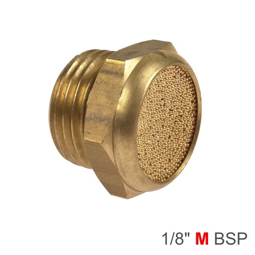 MUFFLER BRASS FLAT 1/8" MALE