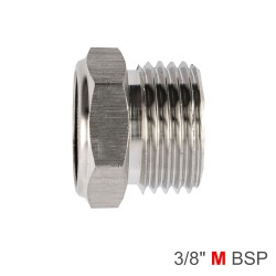 MUFFLER METAL FLAT 3/8" MALE MUFFLER METAL FLAT 3/8" MALE