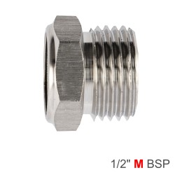 MUFFLER METAL FLAT 1/2" MALE MUFFLER METAL FLAT 1/2" MALE