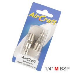 CONNECTOR GERMAN 1/4" MALE 2PC PACK CONNECTOR GERMAN 1/4" MALE 2PC PACK