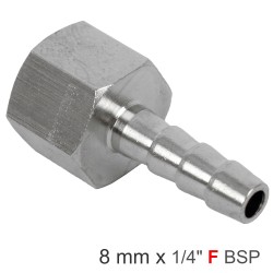 HOSETAIL 1/4"F X 8MM BULK HOSETAIL 1/4"F X 8MM BULK