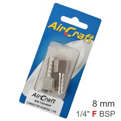 CONNECTOR HOSETAIL 1/4"F X 8MM 2PACK CONNECTOR HOSETAIL 1/4"F X 8MM 2PACK
