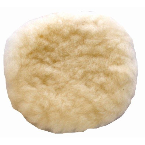 POLISHING BONNET WOOL HOOK AND LOOP 125MM 5"