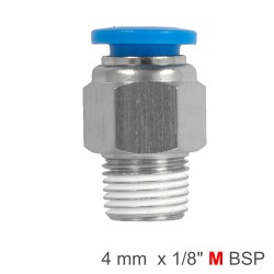 PU HOSE FITTING STRAIGHT STUD 4MM-1/8 M PU HOSE FITTING STRAIGHT STUD 4MM-1/8 M