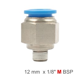 PU HOSE FITTING STRAIGHT STUD 12MM-1/8 M PU HOSE FITTING STRAIGHT STUD 12MM-1/8 M