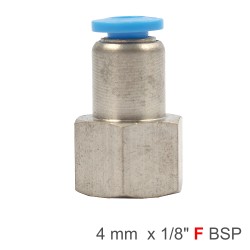 PU HOSE FITTING STRAIGHT STUD 4MM-1/8 F PU HOSE FITTING STRAIGHT STUD 4MM-1/8 F