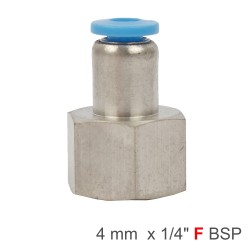 PU HOSE FITTING STRAIGHT STUD 4MM-1/4 F PU HOSE FITTING STRAIGHT STUD 4MM-1/4 F
