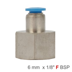PU HOSE FITTING STRAIGHT STUD 6MM-1/8 F PU HOSE FITTING STRAIGHT STUD 6MM-1/8 F