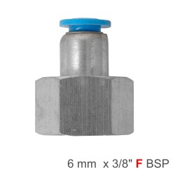 PU HOSE FITTING STRAIGHT STUD 6MM-3/8 F PU HOSE FITTING STRAIGHT STUD 6MM-3/8 F