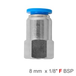 PU HOSE FITTING STRAIGHT STUD 8MM-1/8 F PU HOSE FITTING STRAIGHT STUD 8MM-1/8 F