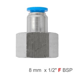 PU HOSE FITTING STRAIGHT STUD 8MM-1/2 F PU HOSE FITTING STRAIGHT STUD 8MM-1/2 F