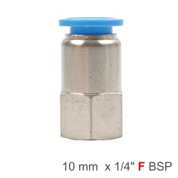 PU HOSE FITTING STRAIGHT STUD 10MM-1/4 F PU HOSE FITTING STRAIGHT STUD 10MM-1/4 F