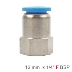 PU HOSE FITTING STRAIGHT STUD 12MM-1/4 F PU HOSE FITTING STRAIGHT STUD 12MM-1/4 F