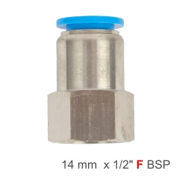 PU HOSE FITTING STRAIGHT STUD 14MM-1/2 F PU HOSE FITTING STRAIGHT STUD 14MM-1/2 F
